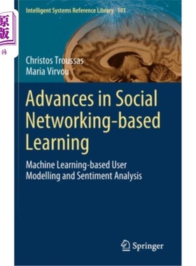 海外直订Advances in Social Networking-Based Learning: Machine Learning-Based User Modell 基于社交的学习进展:基