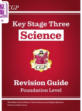 英国原版CGP教辅 KS3科学学习指南-基础KS3 Science Study Guide - Foundation 中学教辅 英文 学习参考书【中商原版】