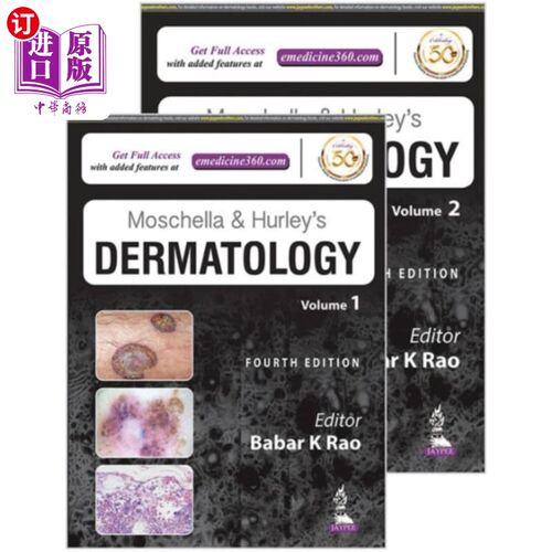 海外直订医药图书Moschella and Hurley's Dermatology Moschella和Hurley皮肤病学