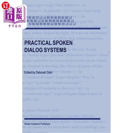 海外直订Practical Spoken Dialog Systems 实用口语对话系统