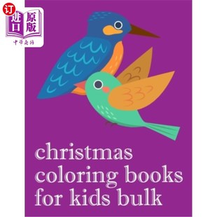 For 圣诞彩页：为 为孩子们准备 design Coloring Books for Bulk Kids Chi 海外直订Christmas The kids Pages
