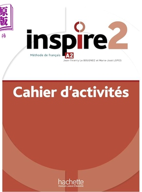 预售 【法文版】青少儿法语教材 练习册 A2 Inspire - Methode de FLE 法文原版 Collectif【中商原版】