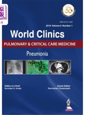 海外直订医药图书World Clinics: Pulmonary & Critical Care Medicine - Pneumonia 世界临床:肺部和重症监护医学-肺炎