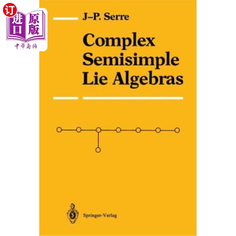 海外直订Complex Semisimple Lie Algebras 复半单李代数