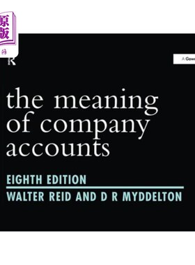 海外直订The Meaning of Company Accounts 公司账目的含义