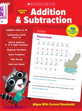 海外直订Scholastic Success with Addition & Subtraction Grade 2