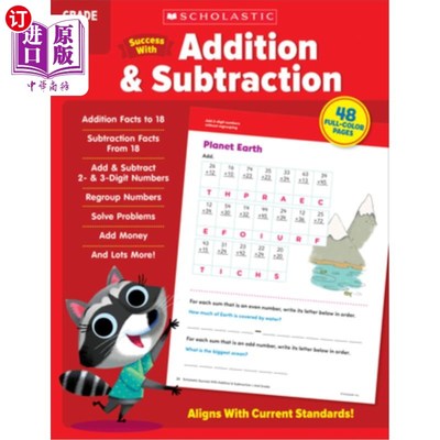 海外直订Scholastic Success with Addition & Subtraction Grade 2