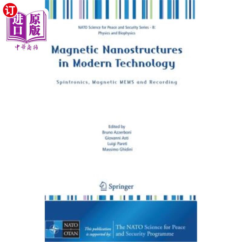 海外直订Magnetic Nanostructures in Modern Technology: Spintronics, Magnetic Mems and Rec 现代技术中的磁性纳米结构: