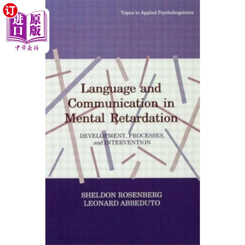 海外直订Language and Communication in Mental Retardation 智力迟钝的语言和交流