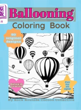 海外直订Ballooning: coloring book 气球：着色书