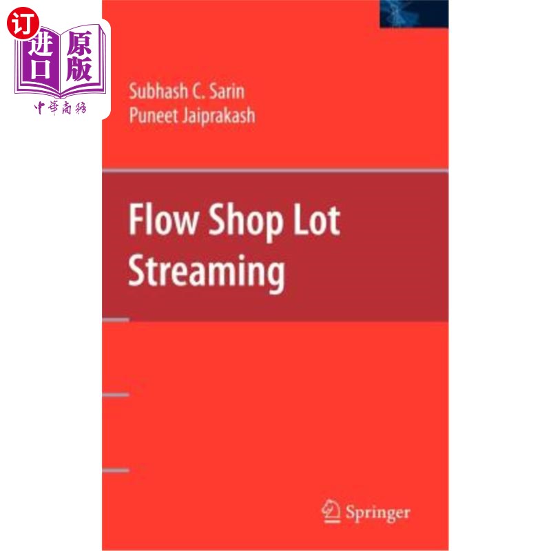 海外直订Flow Shop Lot Streaming流水作业