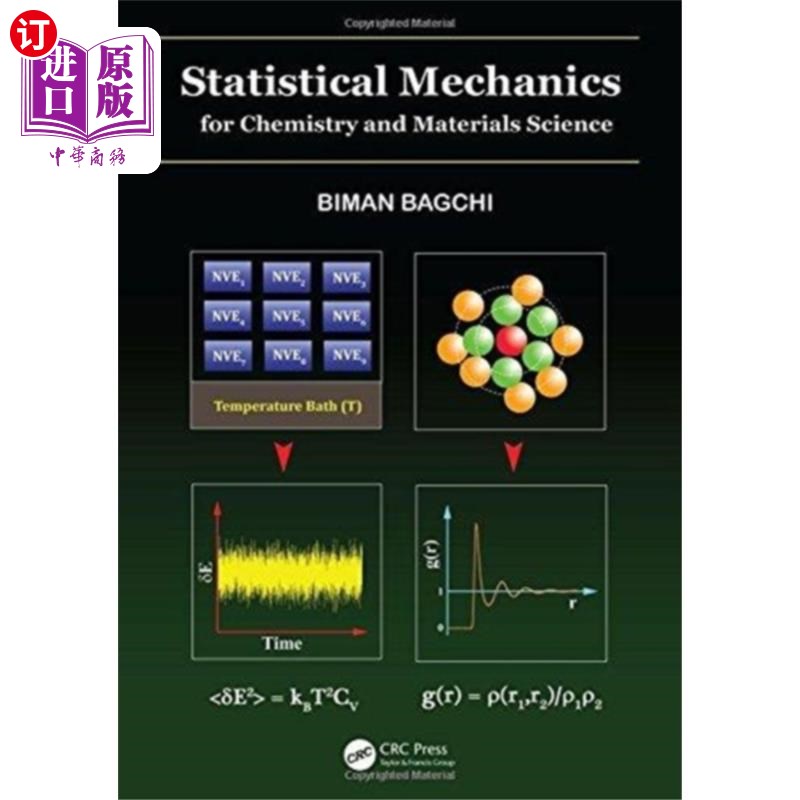海外直订Statistical Mechanics for Chemistry and Material... 化学与材料科学统计力学“，