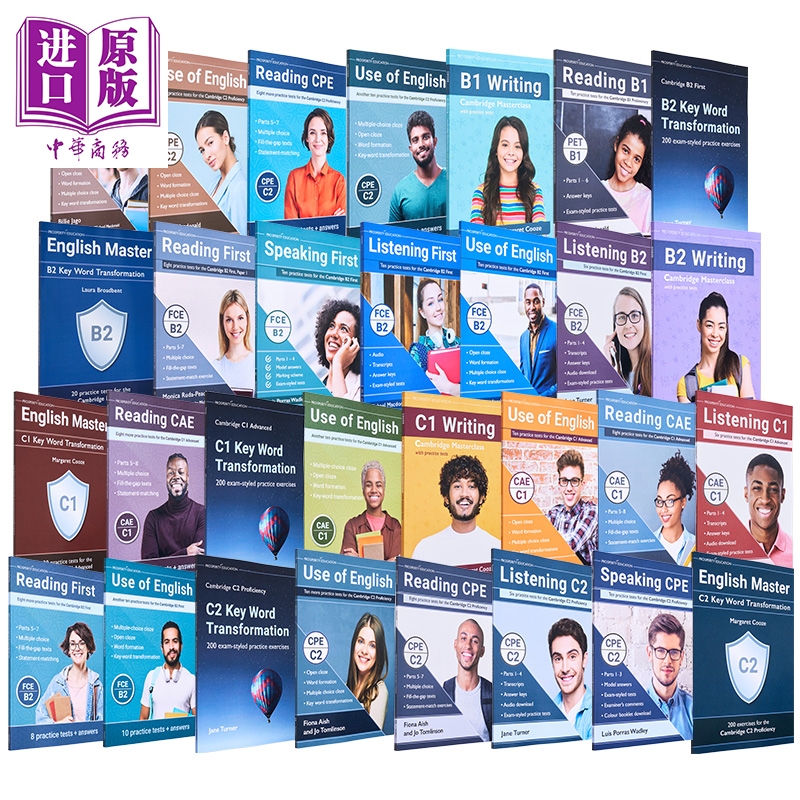 剑桥考试练习题系列 KET PET FCE CAE CPE考试 听力阅读写作口语语言运用训练模拟题A2-C2等级英国原版Prosperity【中商原版】
