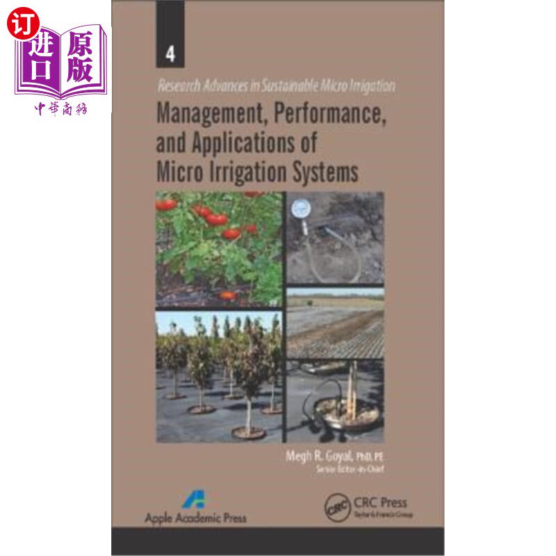 海外直订Management, Performance, and Applications of Micro Irrigation Systems 微灌系统的管理、性能和应用