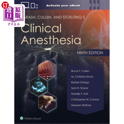 海外直订医药图书Barash, Cullen, and Stoelting's Clinical Anesthesia: Print + eBook with Multimed Barash