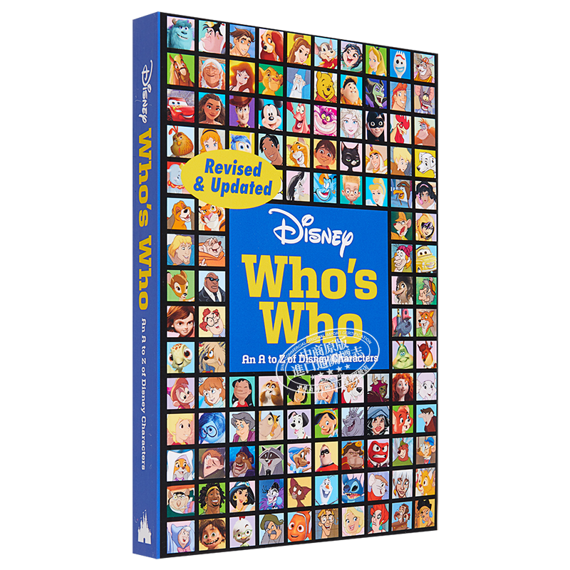 迪士尼百科角色书 人物大全 名人录 新版 英文原版 Disney Who S Who 皮克斯 卡通角色【中商原版】