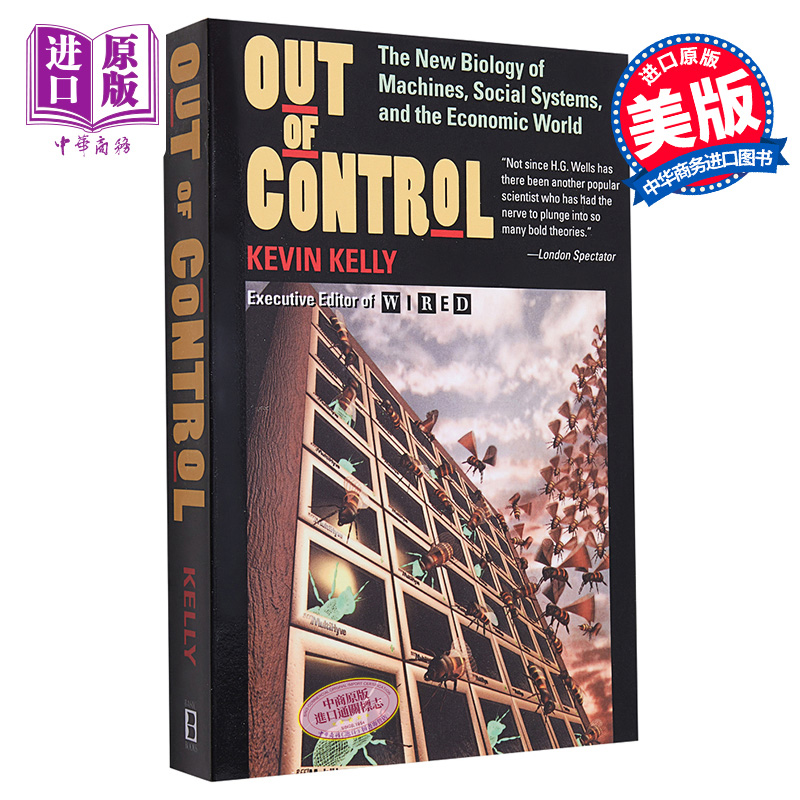 失控 罗辑思维书单 英文原版 Out of Control Kevin Kelly【中商原版】