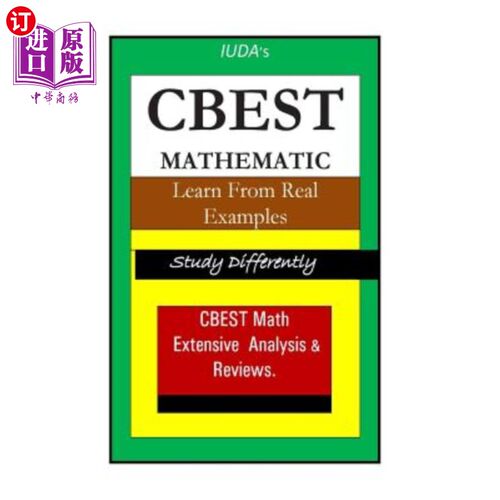 海外直订CBEST Math: California Basic Eucational Skills Test 加州基础数学考试