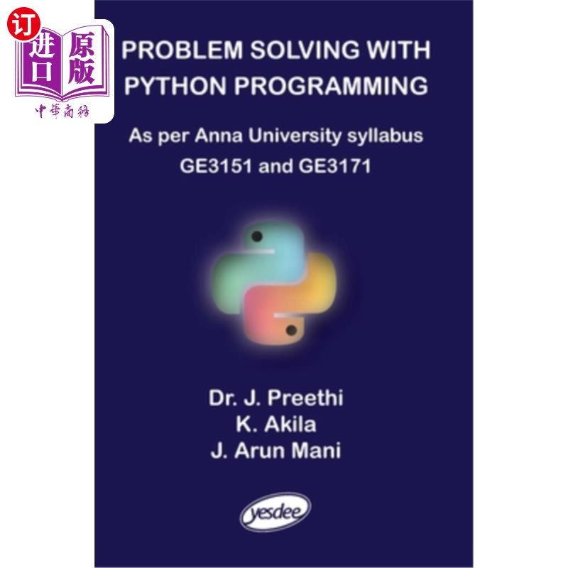 海外直订Problem Solving with Python Programming 用Python编程解决问题