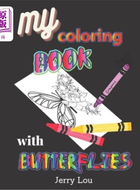 海外直订My Coloring Book with Butterflies: Made For Adults And Seniors 我的彩色蝴蝶书:为成年人和老年人