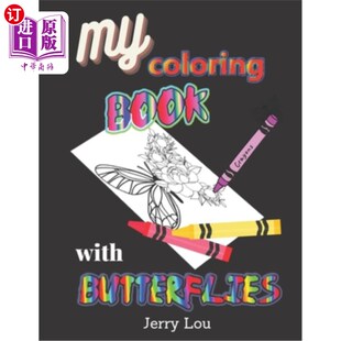 海外直订My Coloring Book with Butterflies: Made For Adults And Seniors 我的彩色蝴蝶书:为成年人和老年人