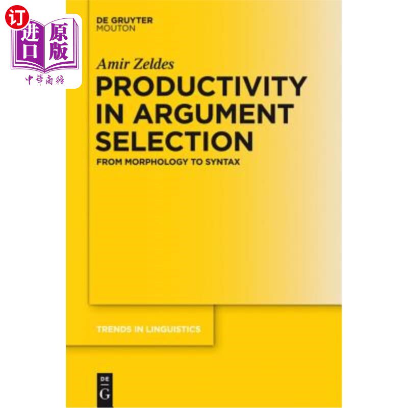 海外直订Productivity in Argument Selection 论元选择的效率