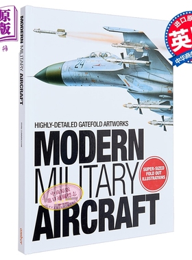 预售 现代军用飞机 折页典藏版 Modern Military Aircraft Gatefold Book 英文原版 Ryan Cunningham 军事科普读物【中商原版】