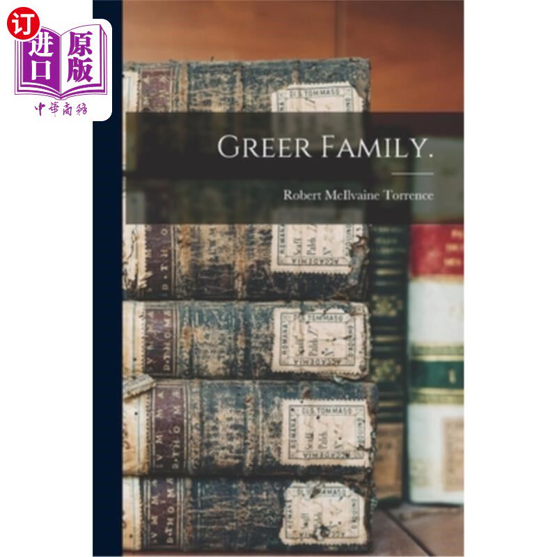 海外直订Greer Family. 格里尔的家庭。