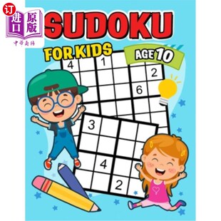 海外直订Sudoku for Kids age 10: Activity Puzzles From Easy to Hard 10岁儿童数独：从简单到困难的活动拼图