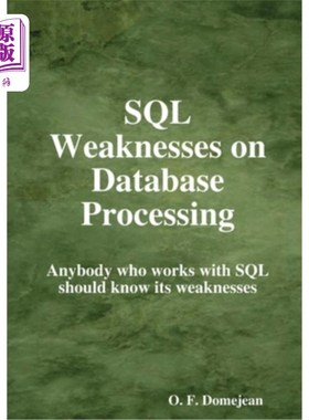 海外直订SQL Weaknesses on Database Processing SQL数据库处理的弱点