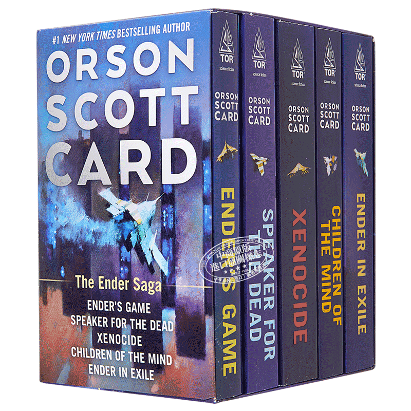 安德的游戏英文原版全套5本盒装