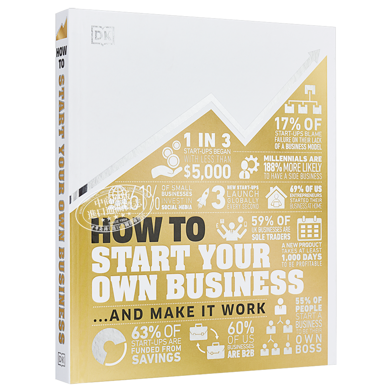 如何开始你的生意 DK-How to Start Your Own Business 英文原版 DK【中商原版】