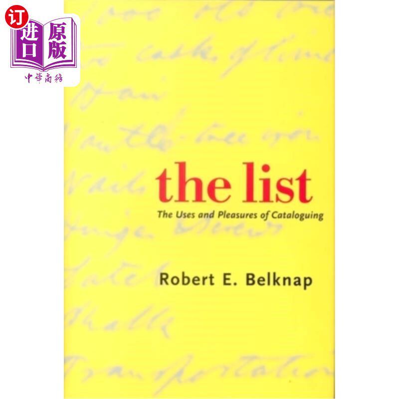 海外直订List: The Uses and Pleasures of Cataloguing 清单:编目的用途和乐趣
