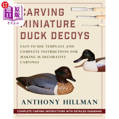海外直订Carving Miniature Duck Decoys 雕刻迷你鸭子诱饵