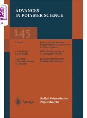 海外直订Radical Polymerisation Polyelectrolytes 自由基聚合聚电解质