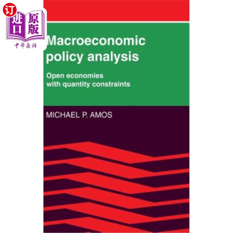 海外直订Macroeconomic Policy Analysis 宏观经济政策分析