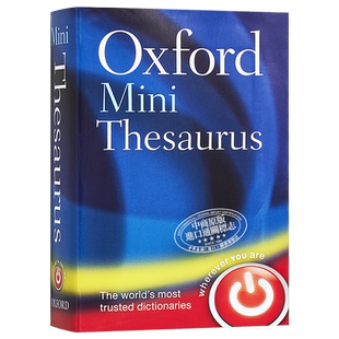 Oxford Mini Thesaurus 英文原版 牛津词典 牛津袖珍同义反义词词典 Oxford Languages【中商原版】