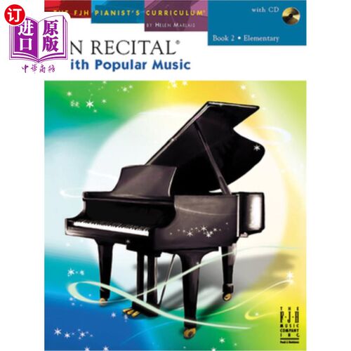 海外直订In Recital(r) with Popular Music, Book 2 流行音乐独奏(r)，第二册