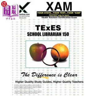 Test 德克萨斯州学校图书馆员150教师认证考 Librarian Guide Study Prep Certification Teacher 150 School 海外直订TExES