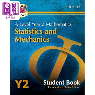 Alevel数学统计学力学2年级学生用书New 中商原版 CGP教辅 新版 Mechanics for Maths 英国原版 Edexcel Year Statistics