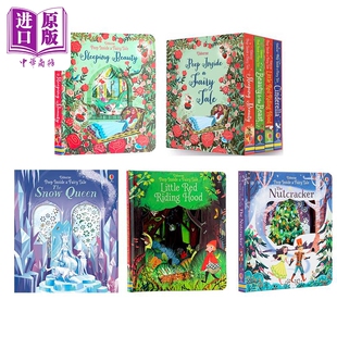Peep Fairy 英文原版 童话洞洞书系列合集 Nutcracker Usborne The Inside 尤斯伯恩偷偷看里面 Snow Tale 中商原版 Queen