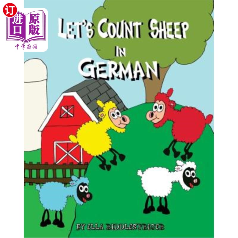 海外直订Let's Count Sheep In German 让我们用德语数羊