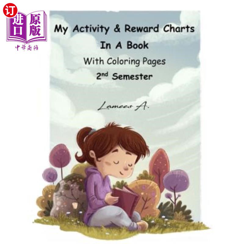 海外直订My Activity & Reward Charts In A Book With Coloring Pages (Second Semester) 我的活动和奖励图表在一本彩色的