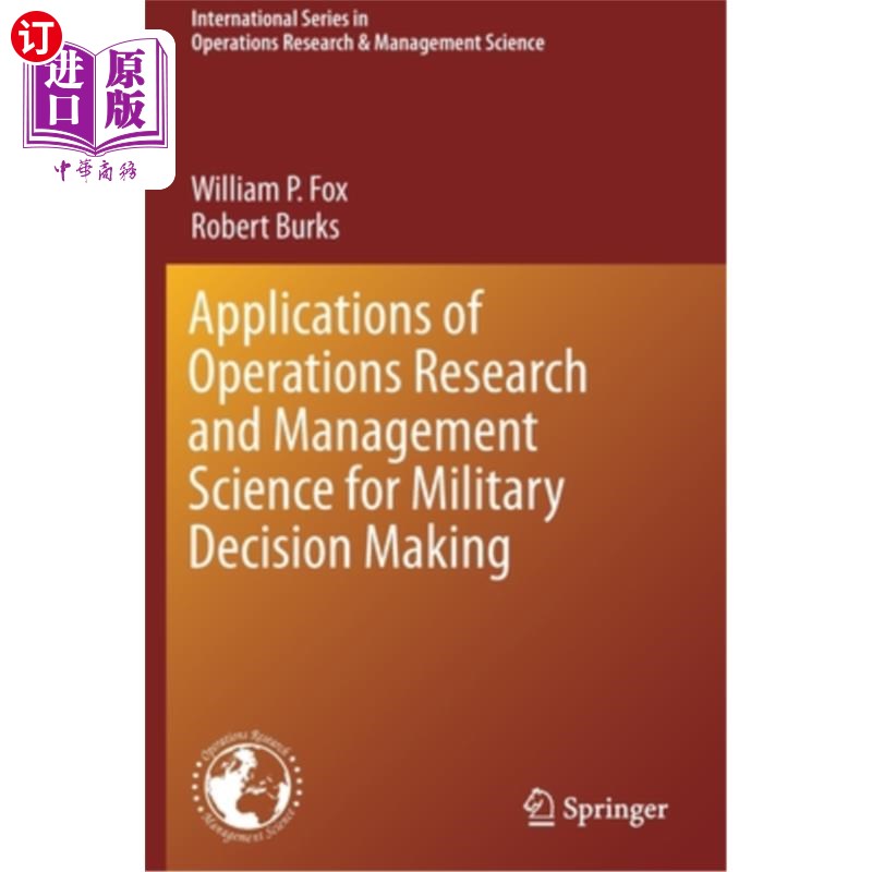 海外直订Applications of Operations Research and Management Science for Military Decision 运筹学与管理学在军事决策中