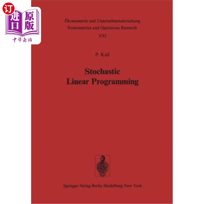 海外直订Stochastic Linear Programming 随机线性规划