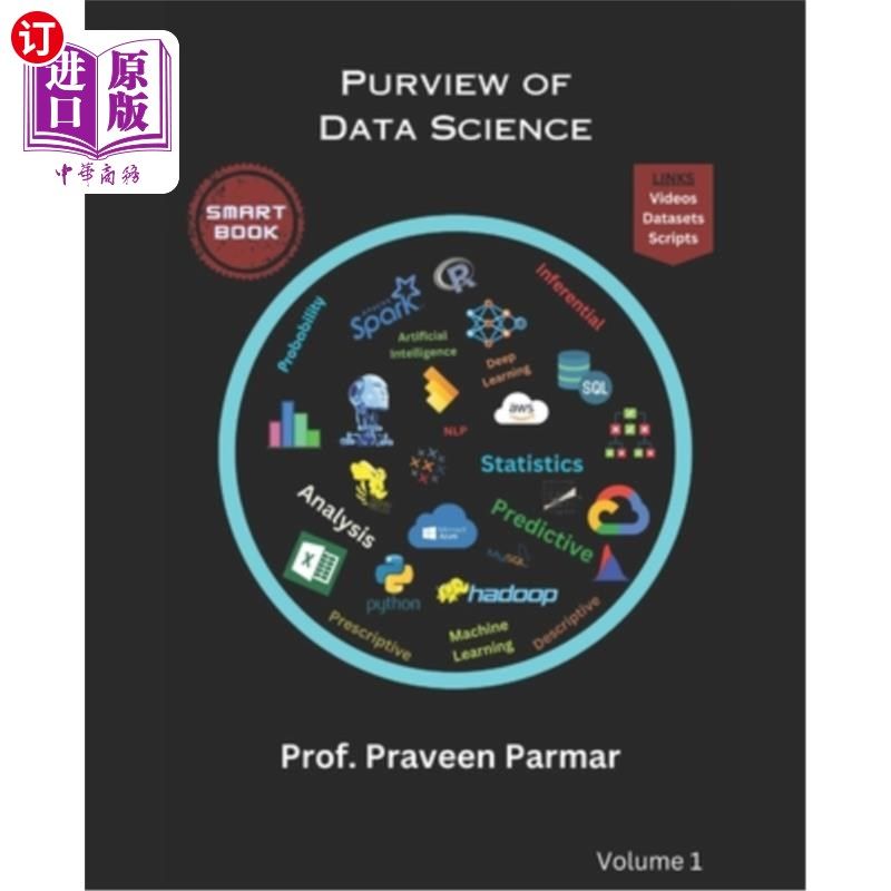 海外直订Purview of Data Science: A Smart Book of Data Science 数据科学的范围：一本数据科学的智能书