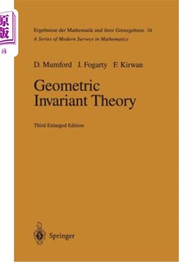 海外直订Geometric Invariant Theory 几何不变量理论