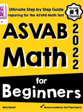 海外直订ASVAB Math for Beginners: The Ultimate Step by Step Guide to Preparing for the A ASVAB数学初学者