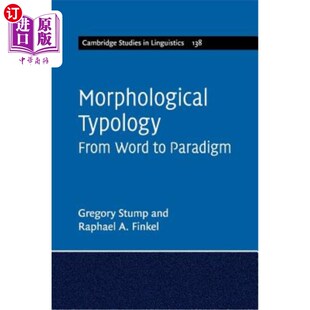海外直订Morphological Typology: From Word to Paradigm 形态类型学