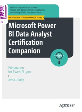 海外直订Microsoft Power Bi Data Analyst Certification Companion: Preparation for Exam Pl Microsoft